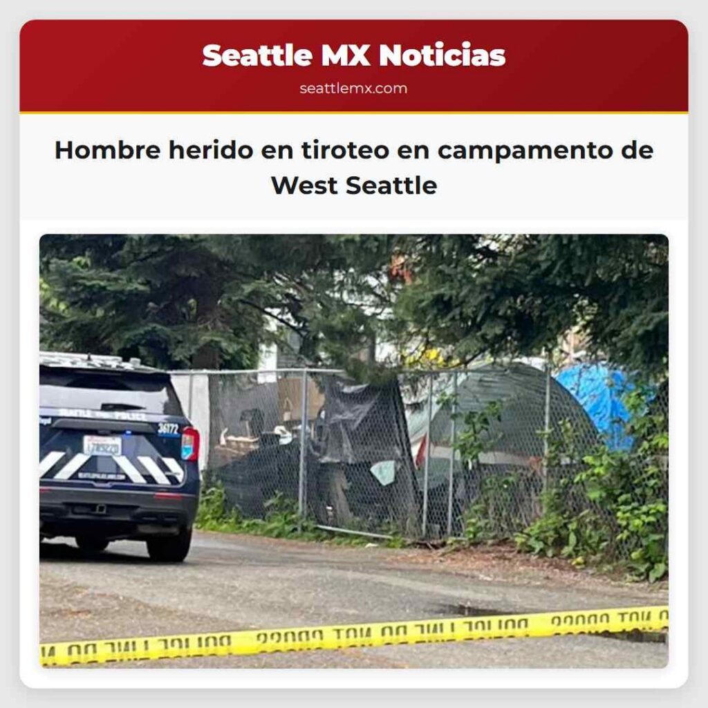 Hombre herido en tiroteo en campamento de West