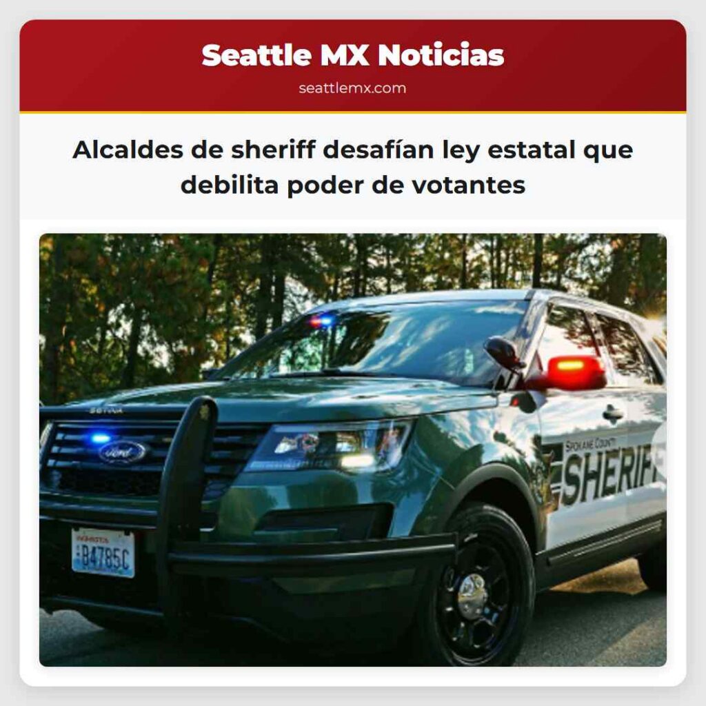 Alcaldes de sheriff desafían ley estatal que