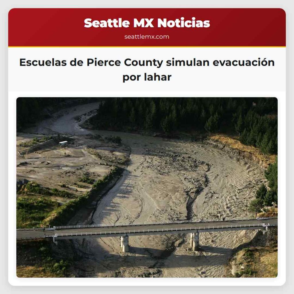 Escuelas de Pierce County simulan evacuación por