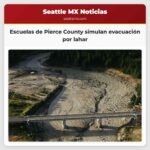 Escuelas de Pierce County simulan evacuación por lahar