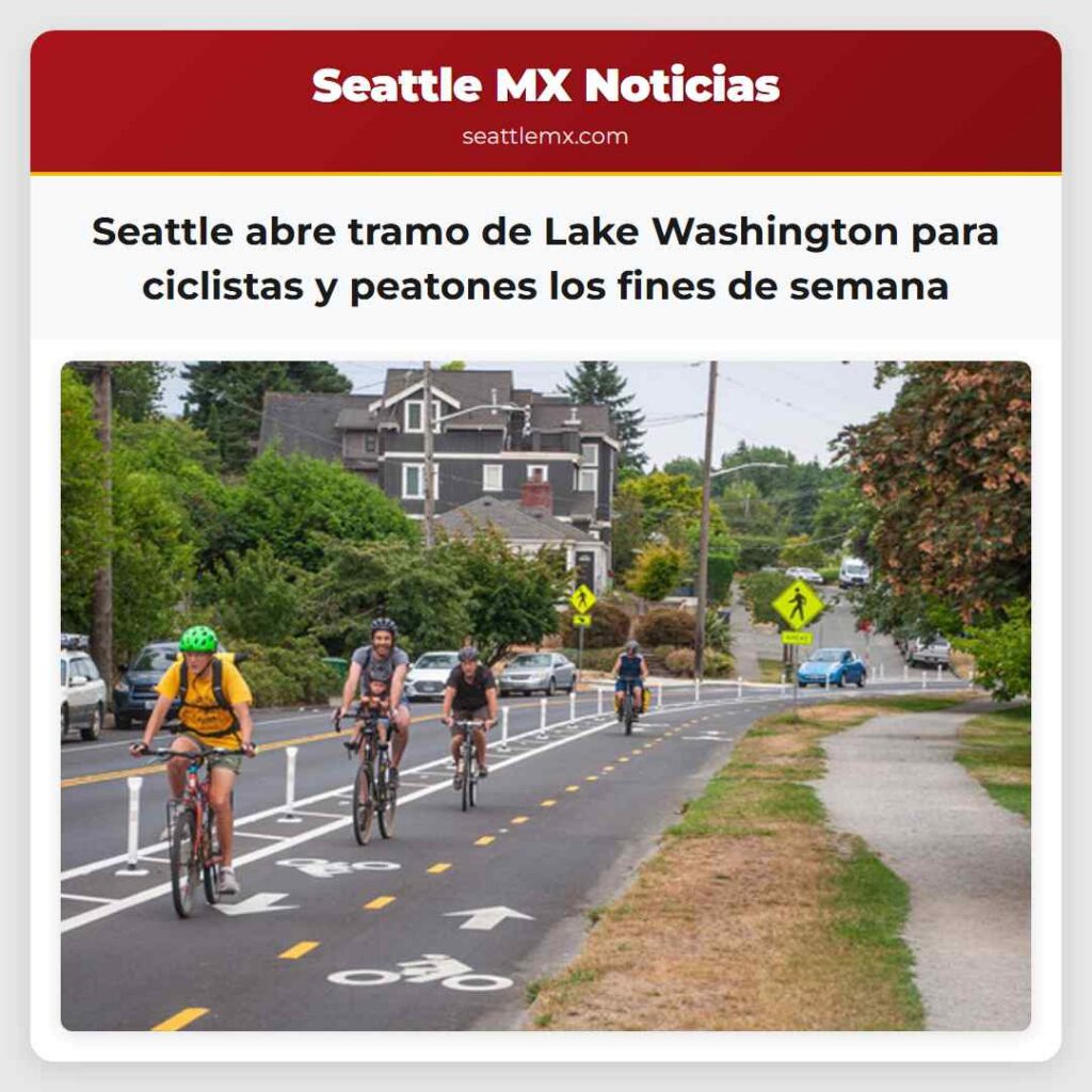 Seattle abre tramo de Lake Washington para