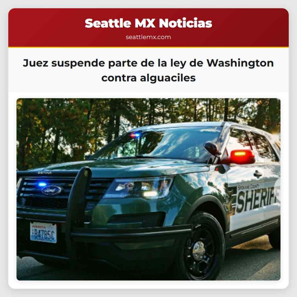 Juez suspende parte de la ley de Washington