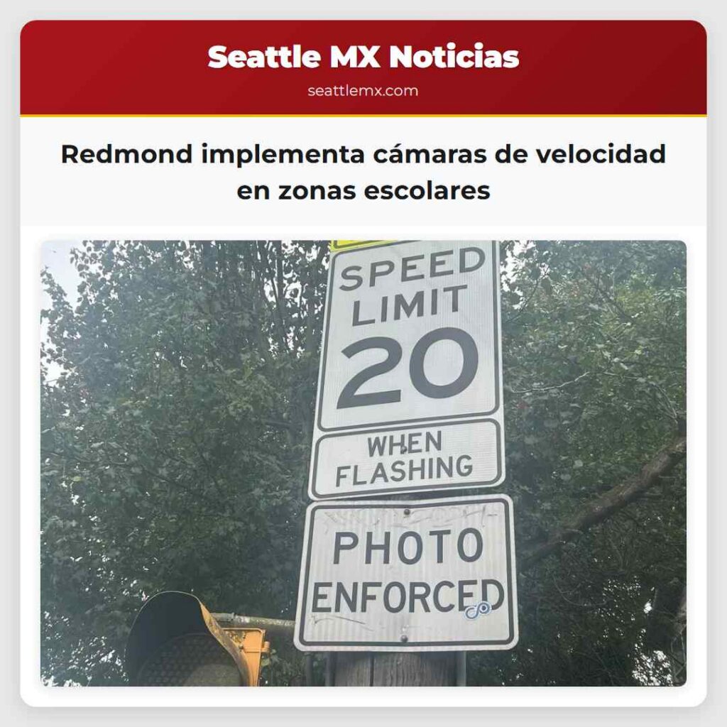 Redmond implementa cámaras de velocidad en zonas