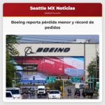 Boeing reporta pérdida menor y récord de pedidos