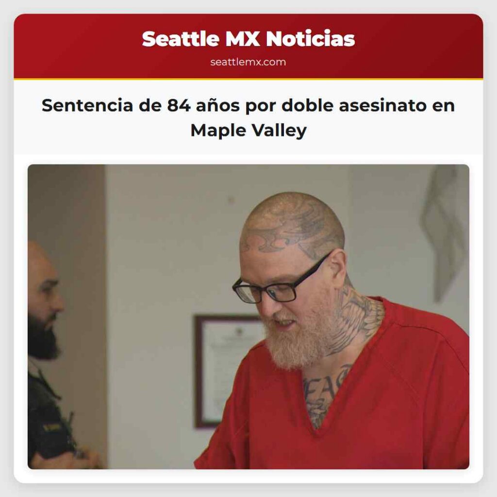 Sentencia de 84 años por doble asesinato en Maple