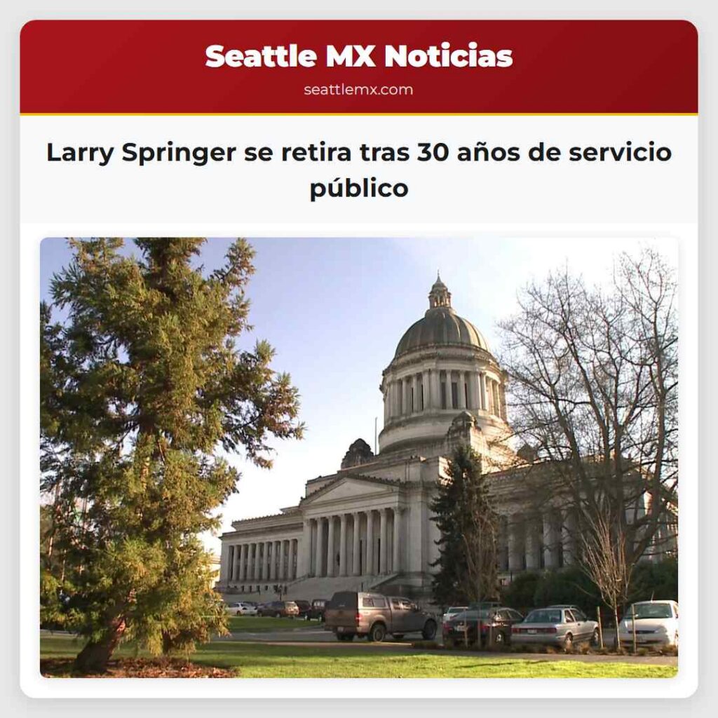 Larry Springer se retira tras 30 años de servicio