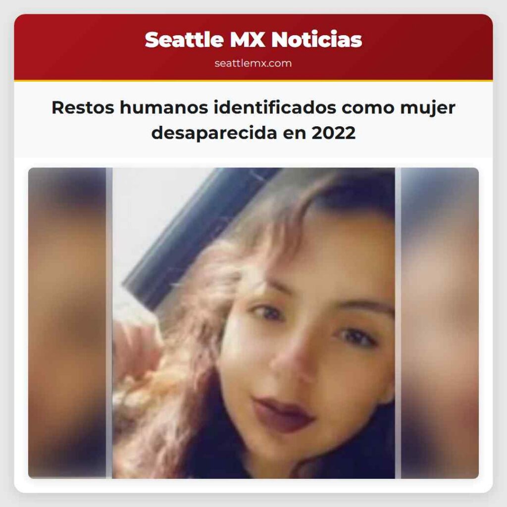 Restos humanos identificados como mujer