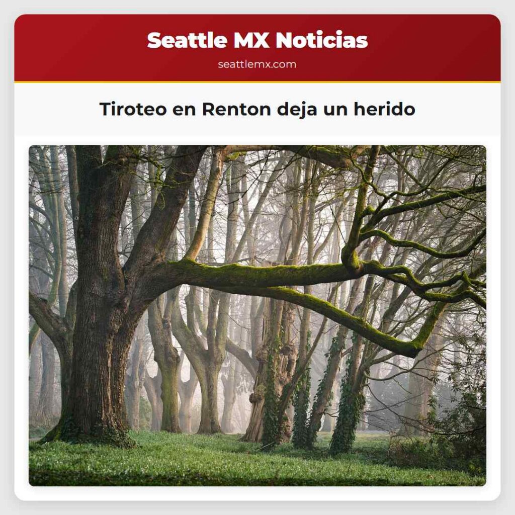 Tiroteo en Renton deja un herido