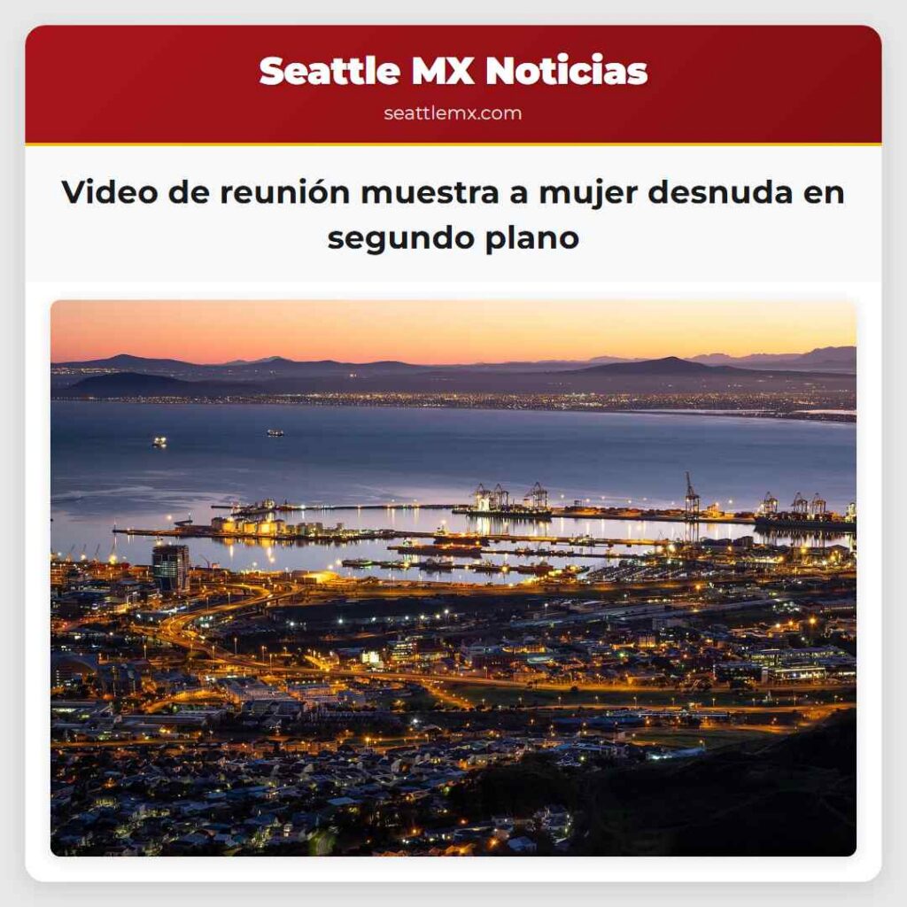 Video de reunión muestra a mujer desnuda en