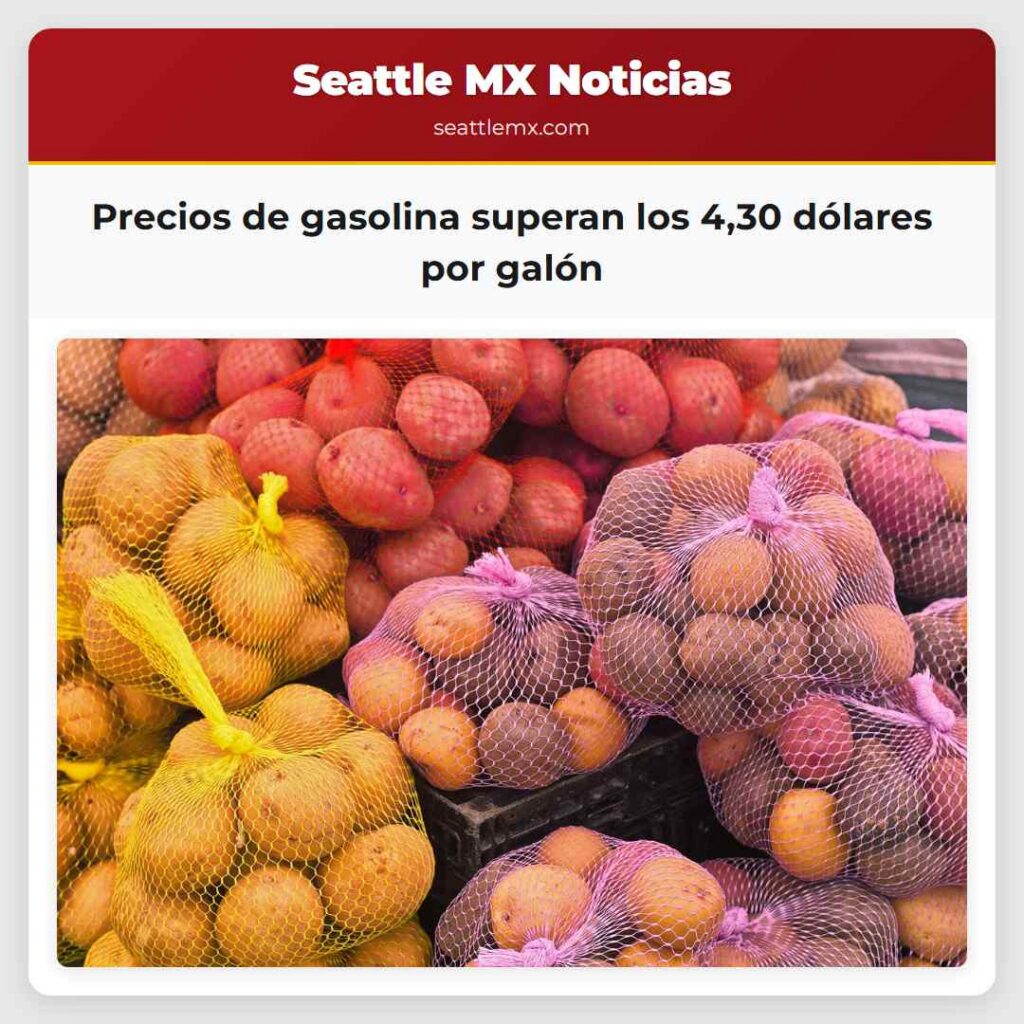 Precios de gasolina superan los 4,30 dólares por