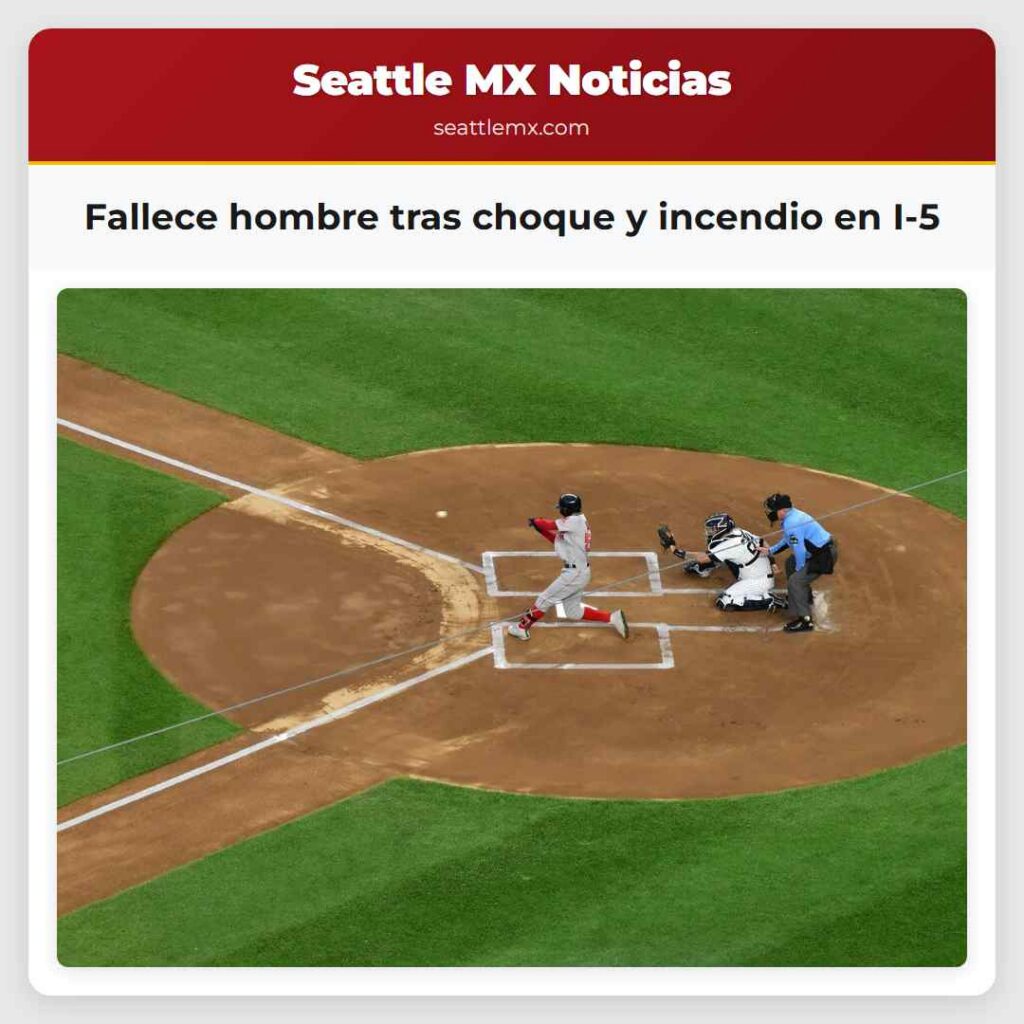 Fallece hombre tras choque y incendio en I-5