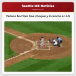 Fallece hombre tras choque y incendio en I-5