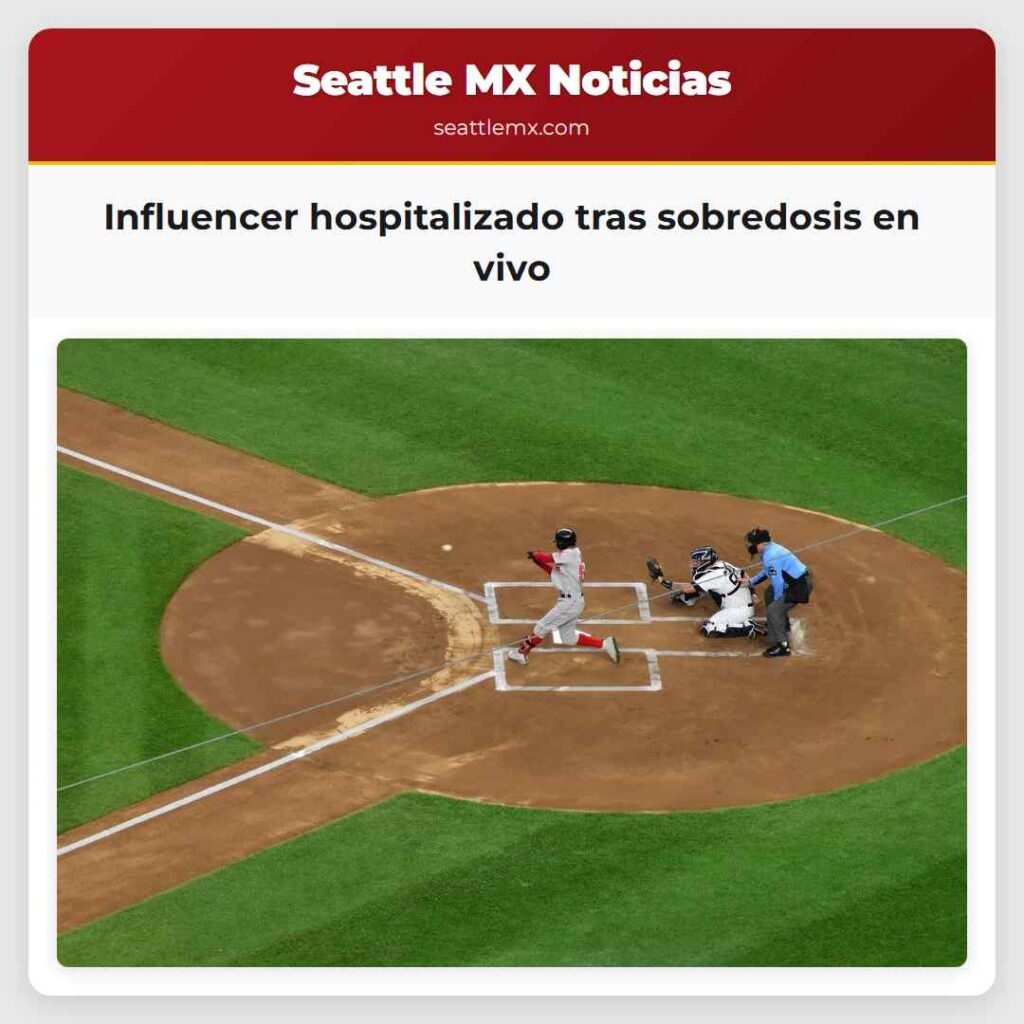 Influencer hospitalizado tras sobredosis en vivo