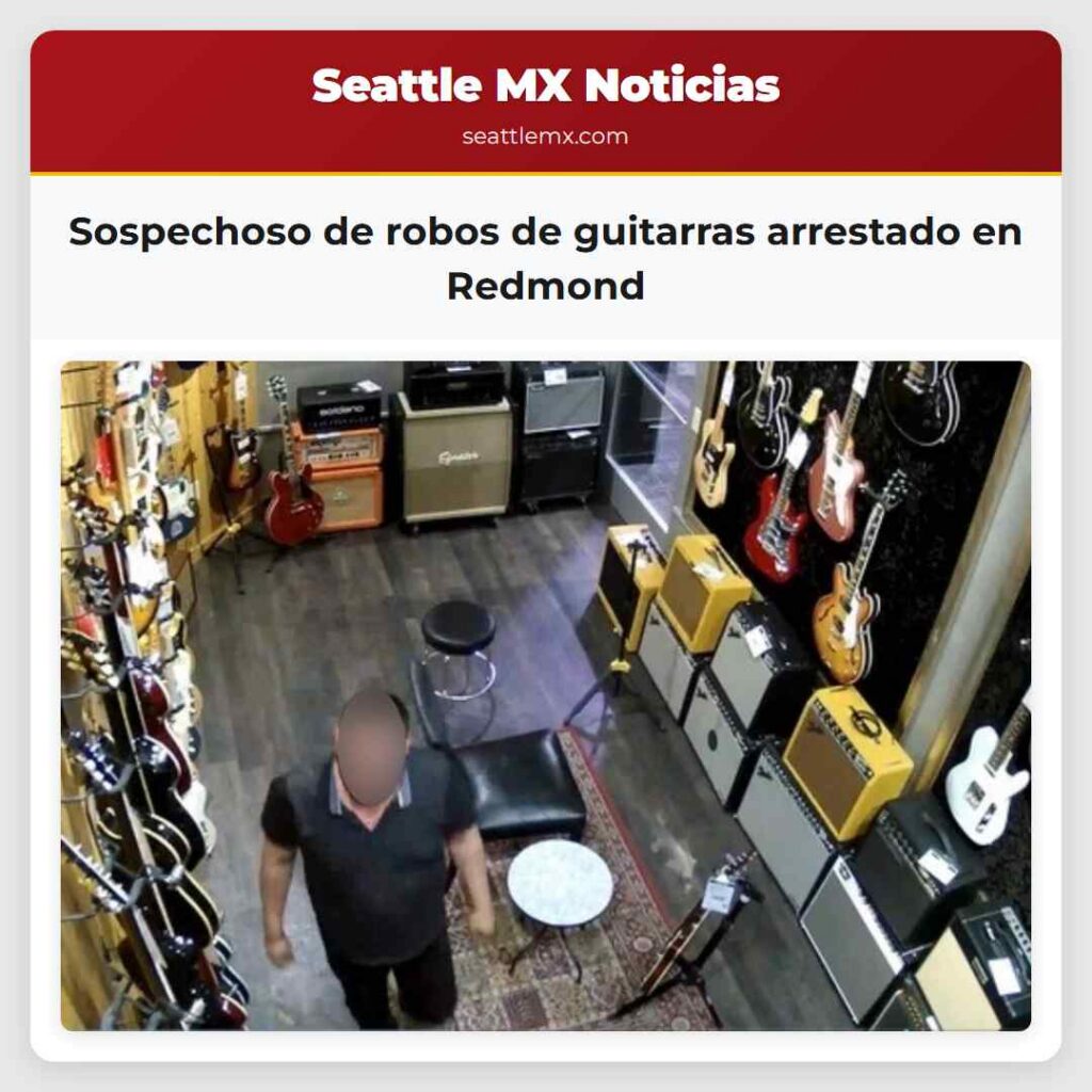 Sospechoso de robos de guitarras arrestado en