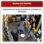 Sospechoso de robos de guitarras arrestado en Redmond