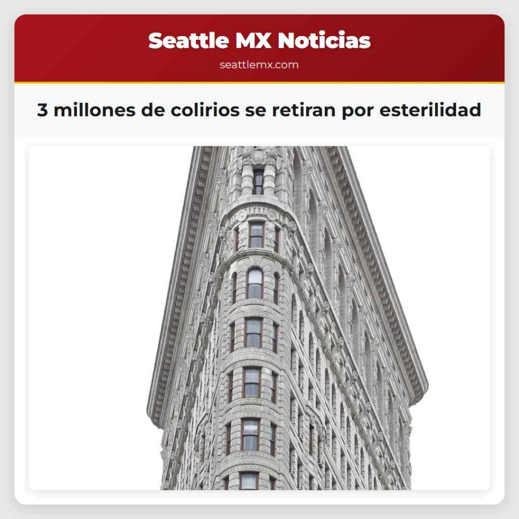 3 millones de colirios se retiran por esterilidad