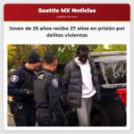 Joven de 25 años recibe 27 años en prisión por delitos violentos