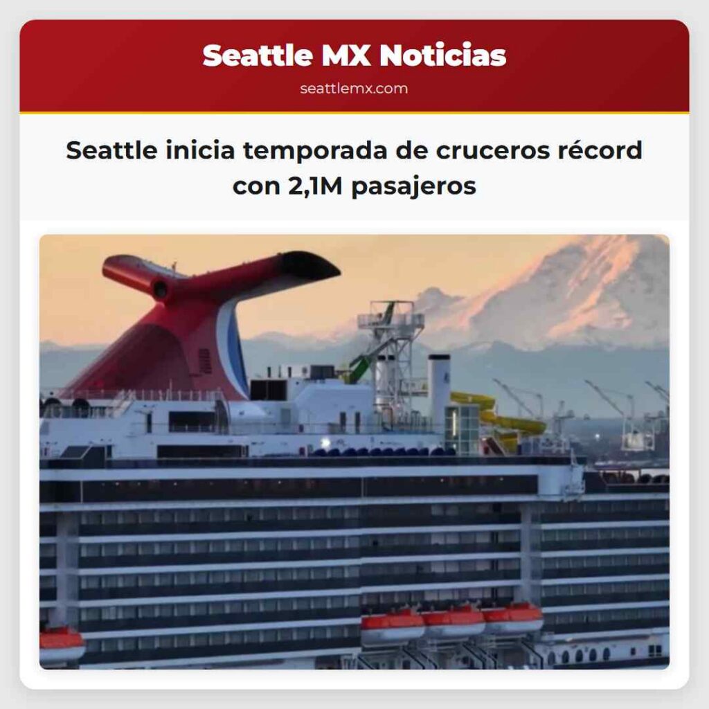 Seattle inicia temporada de cruceros récord con