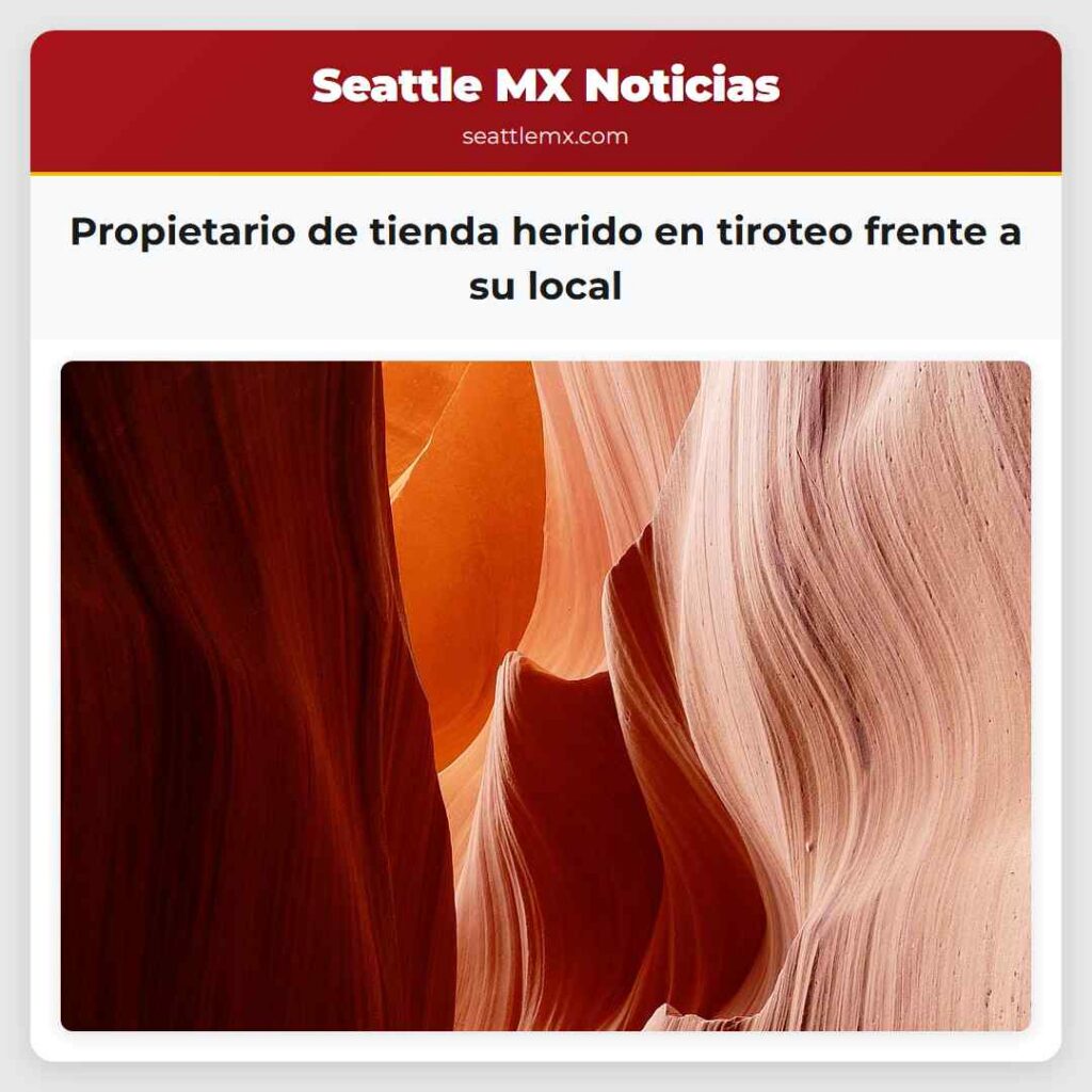 Propietario de tienda herido en tiroteo frente a