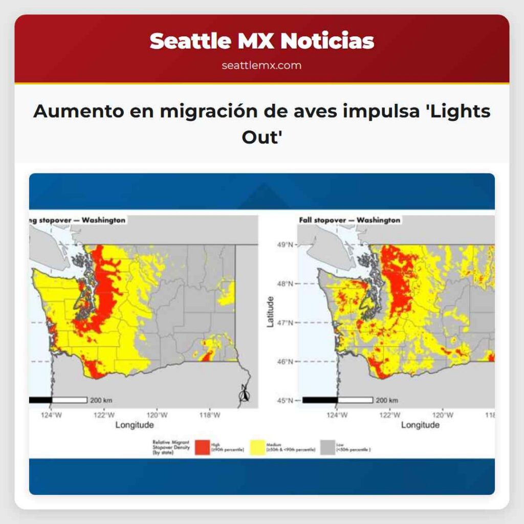 Aumento en migración de aves impulsa 'Lights Out'