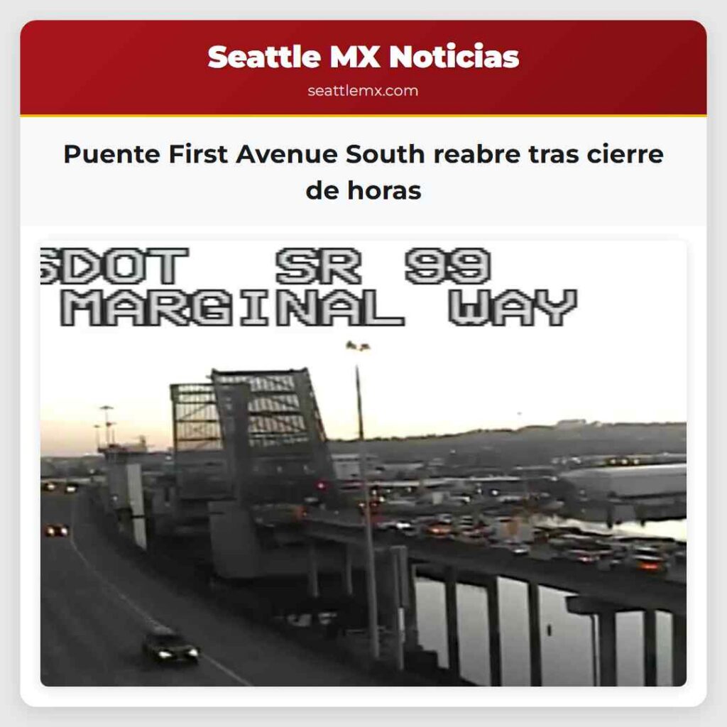 Puente First Avenue South reabre tras cierre de