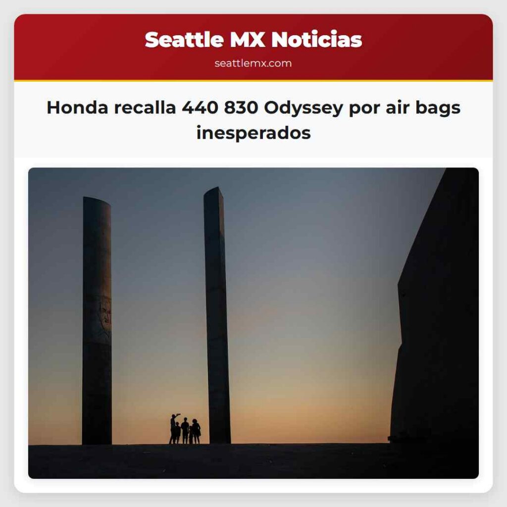 Honda recalla 440 830 Odyssey por air bags