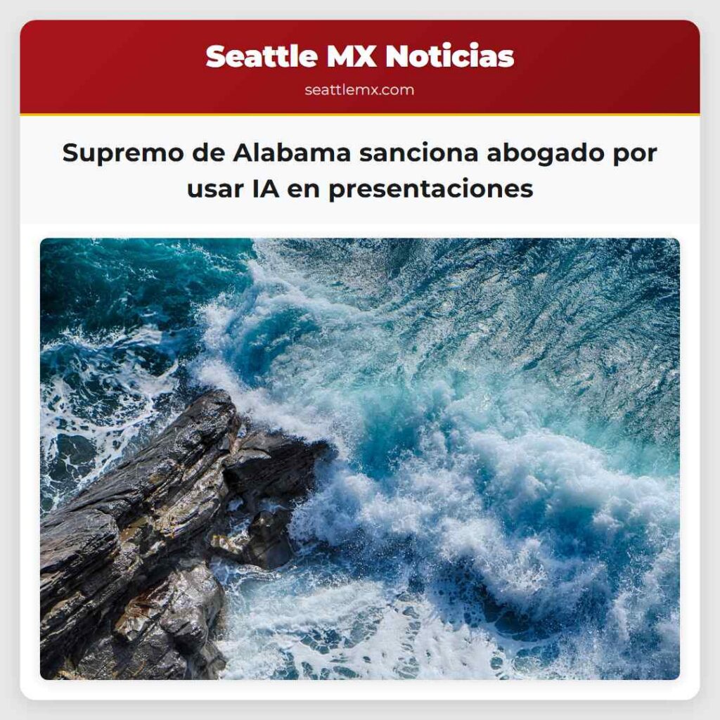 Supremo de Alabama sanciona abogado por usar IA