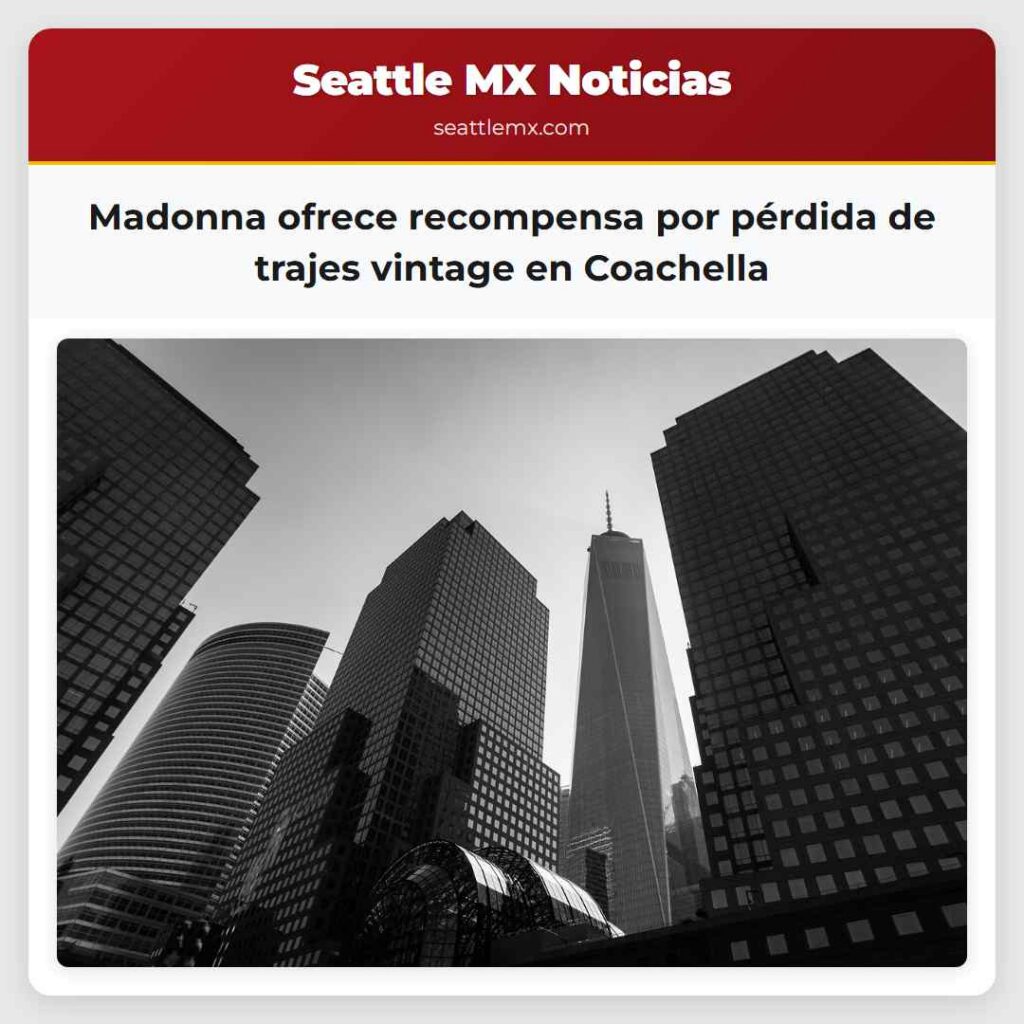 Madonna ofrece recompensa por pérdida de trajes