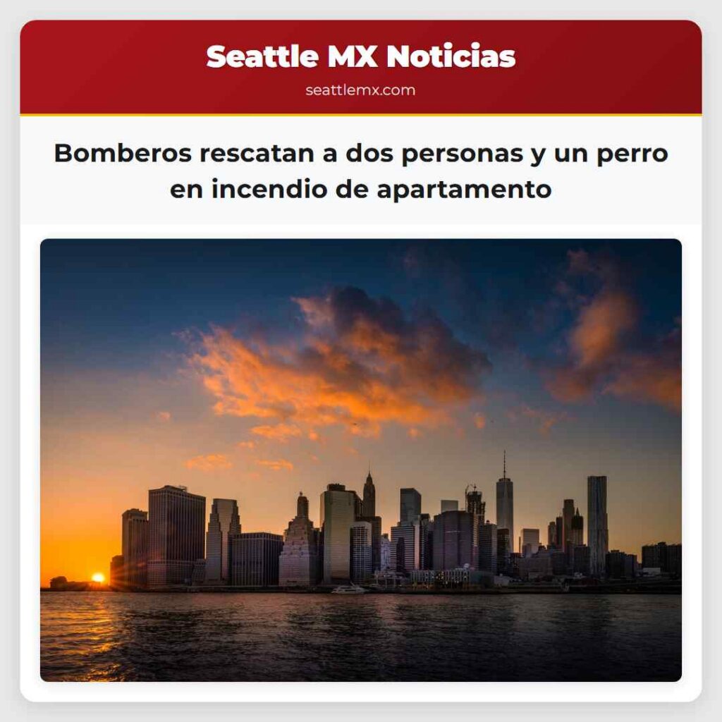 Bomberos rescatan a dos personas y un perro en