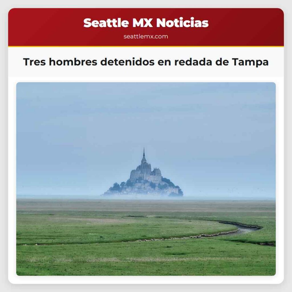 Tres hombres detenidos en redada de Tampa