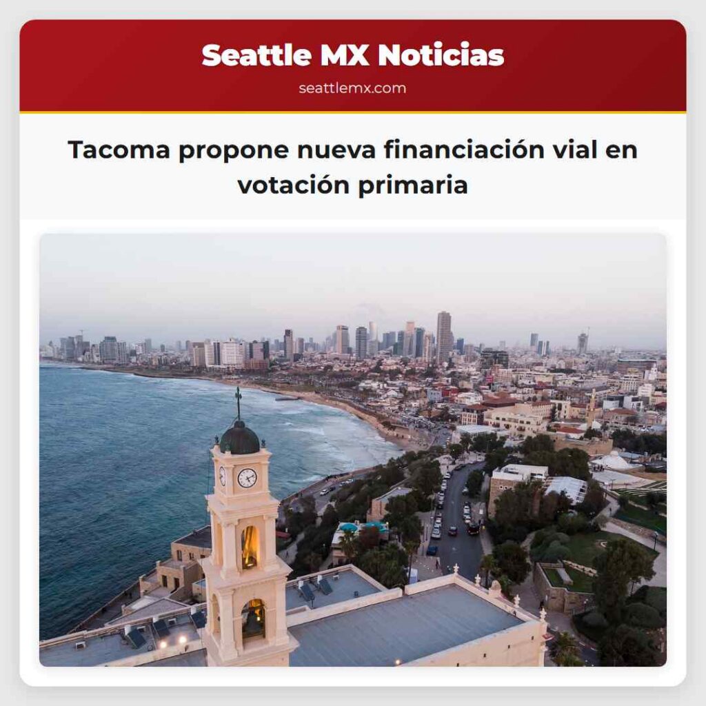 Tacoma propone nueva financiación vial en