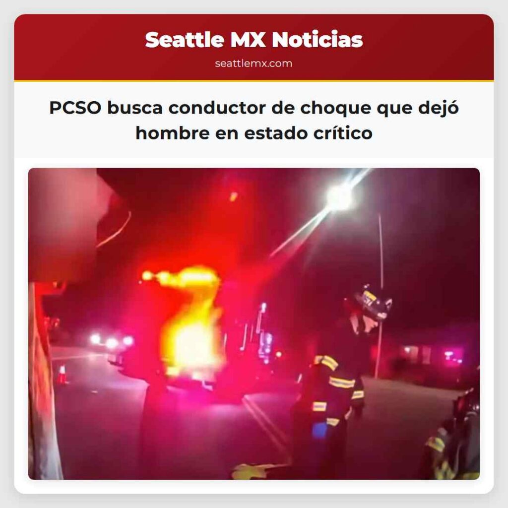 PCSO busca conductor de choque que dejó hombre en