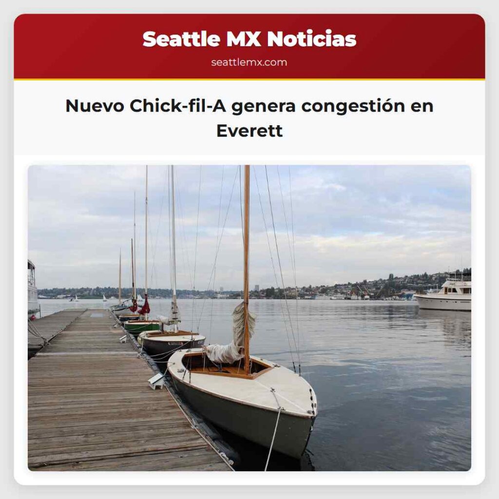 Nuevo Chick-fil-A genera congestión en Everett