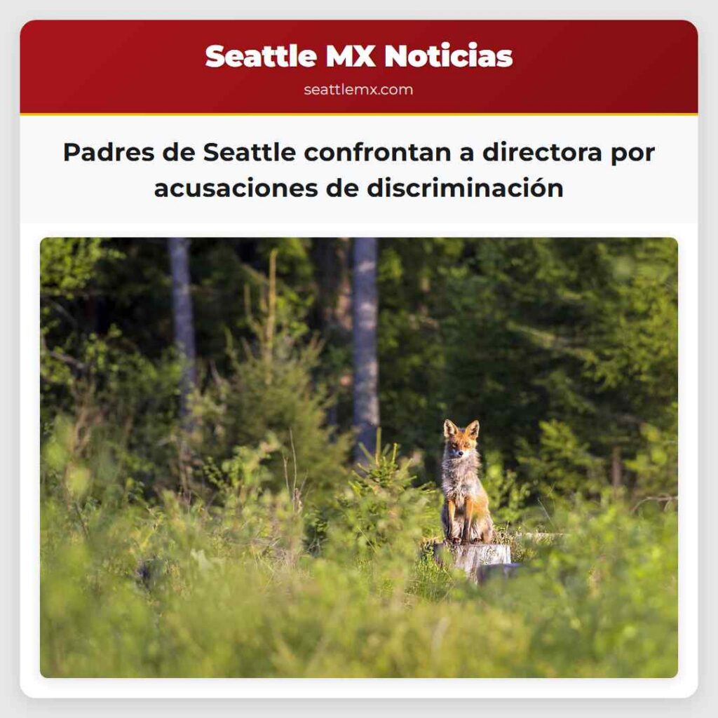Padres de Seattle confrontan a directora por