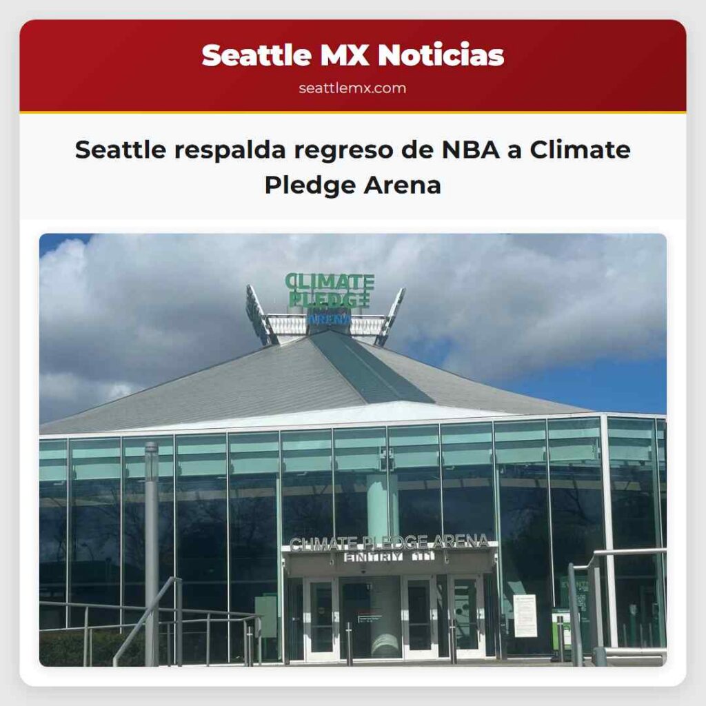 Seattle respalda regreso de NBA a Climate Pledge