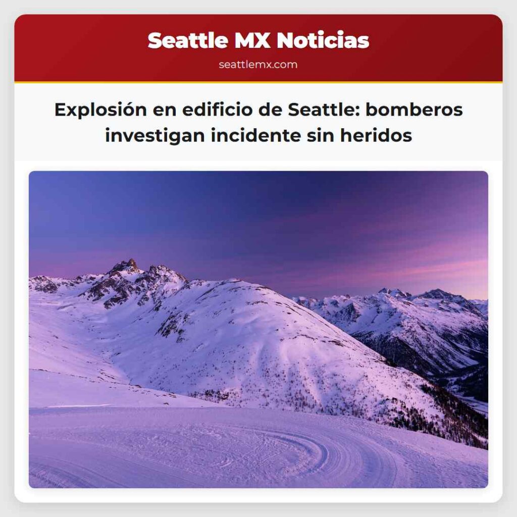 Explosión en edificio de Seattle: bomberos