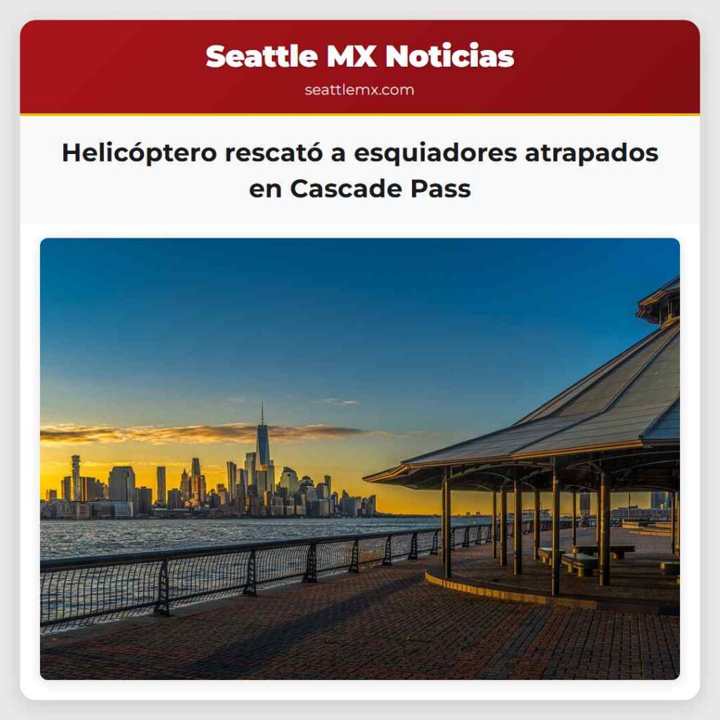 Helicóptero rescató a esquiadores atrapados en