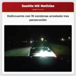 Un delincuente con 19 condenas y orden de captura fue arrestado tras una persecución que cruzó dos ciudades