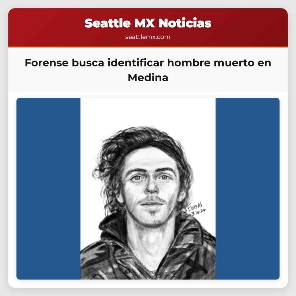 Forense busca identificar hombre muerto en Medina