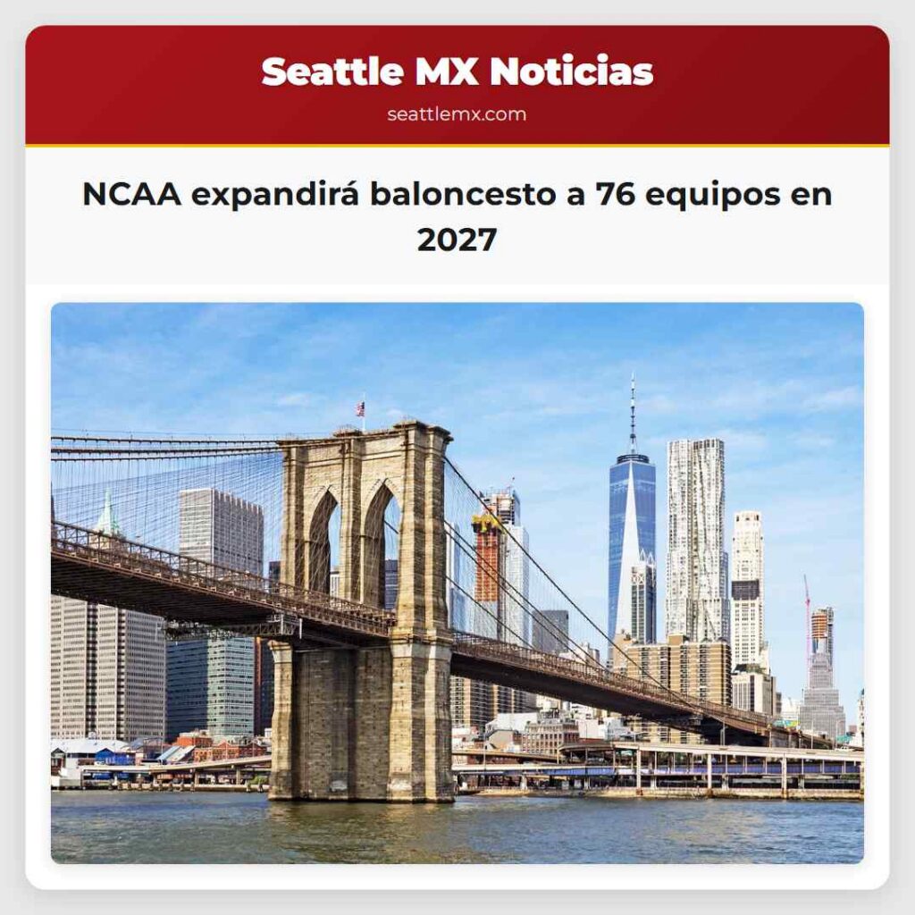 NCAA expandirá baloncesto a 76 equipos en 2027