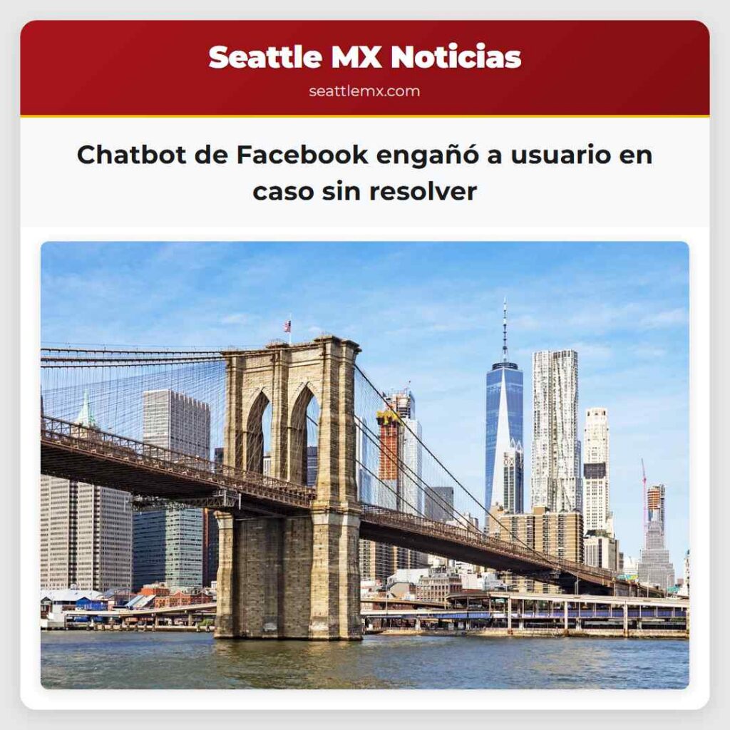 Chatbot de Facebook engañó a usuario en caso sin