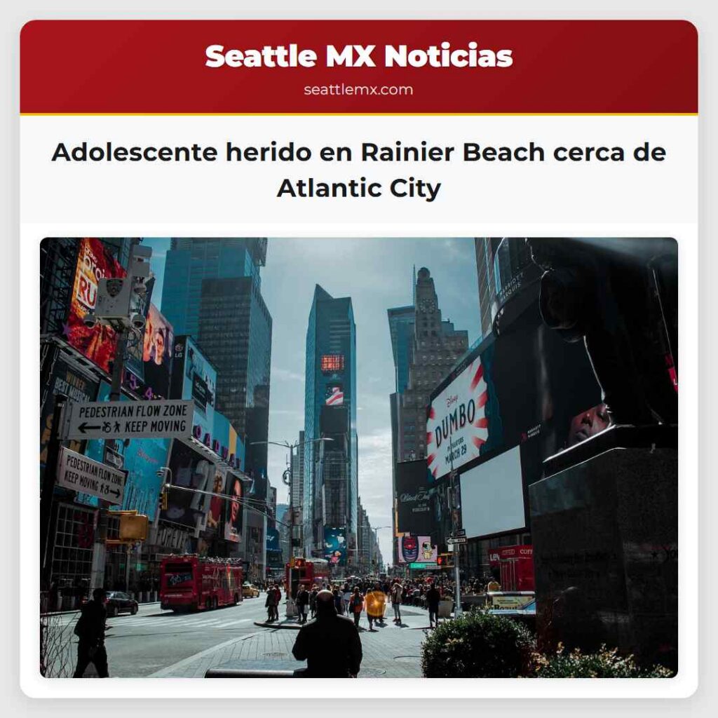 Adolescente herido en Rainier Beach cerca de