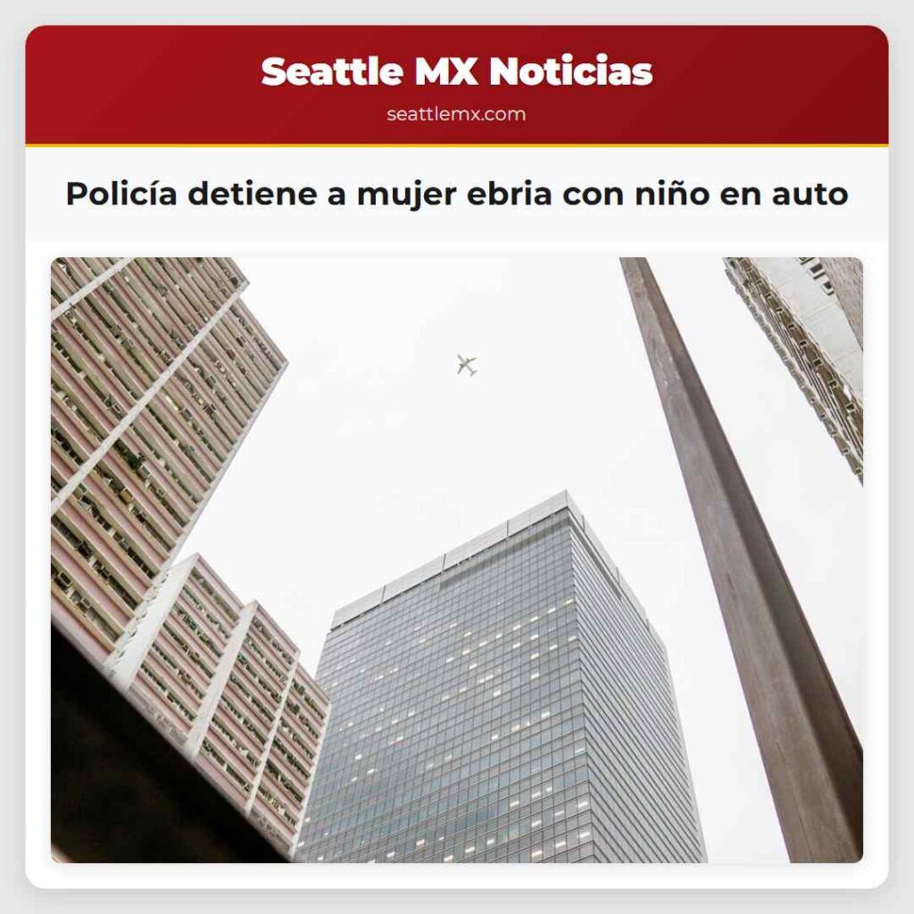 Policía detiene a mujer ebria con niño en auto