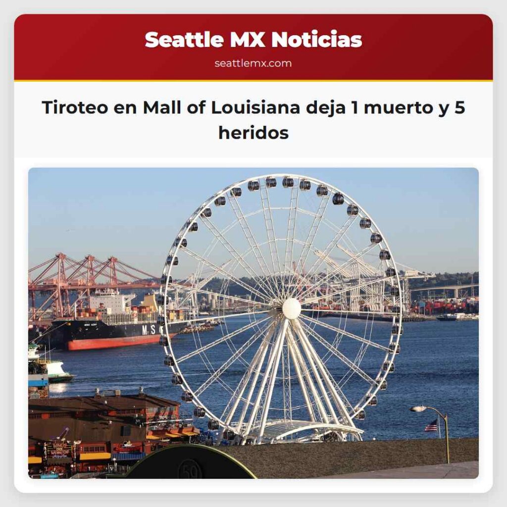 Tiroteo en Mall of Louisiana deja 1 muerto y 5