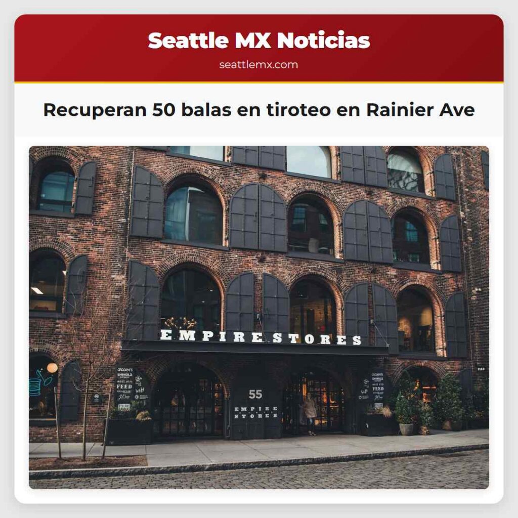 Recuperan 50 balas en tiroteo en Rainier Ave