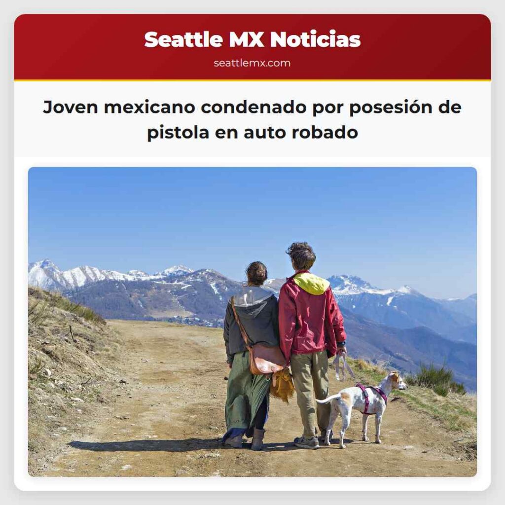 Joven mexicano condenado por posesión de pistola