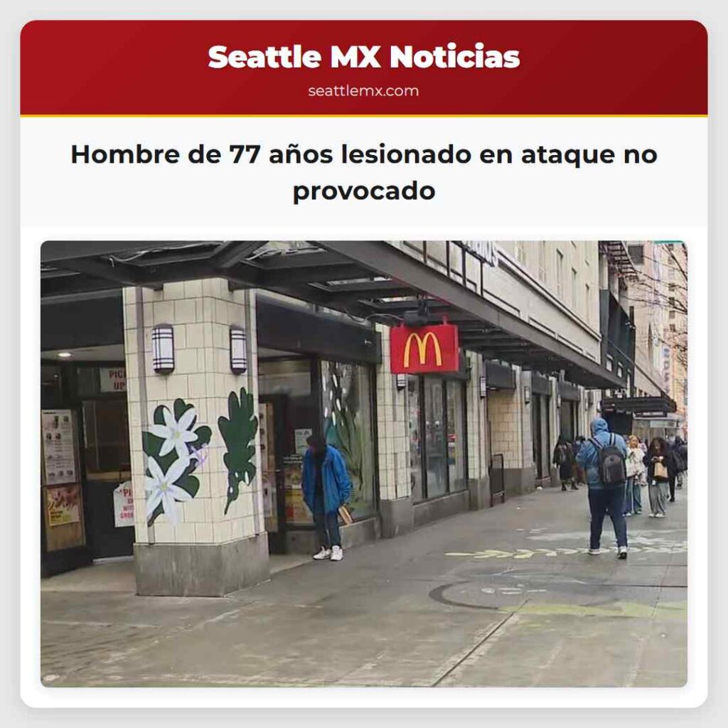 Hombre de 77 años lesionado en ataque no provocado