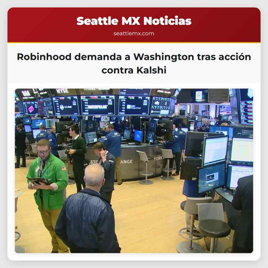 Robinhood demanda a Washington tras acción contra