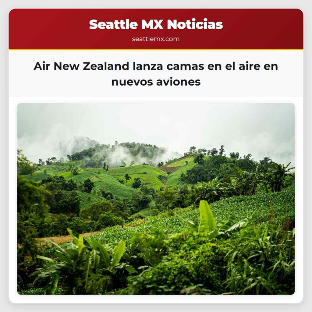 Air New Zealand lanza camas en el aire en nuevos