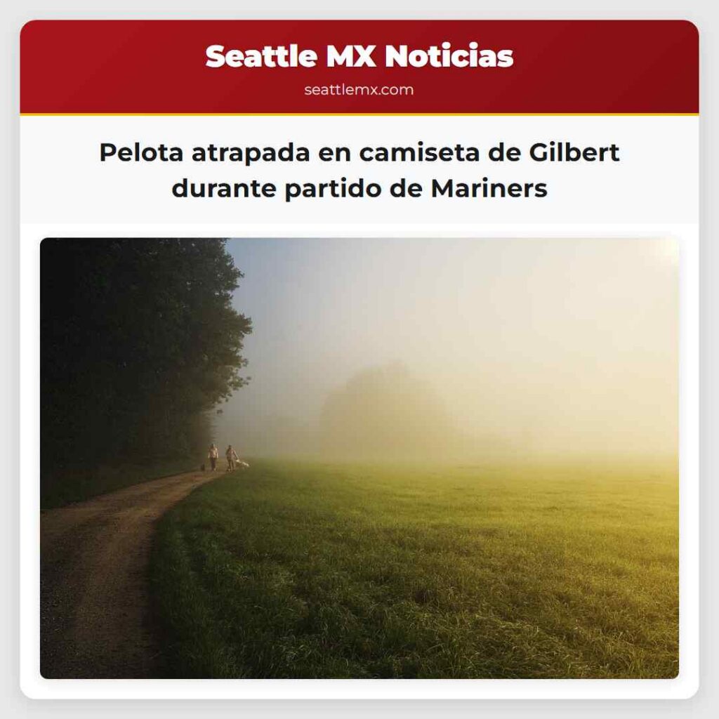 Pelota atrapada en camiseta de Gilbert durante